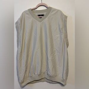 Vintage Nike Golf Vest Men's XXL Beige Sleeveless Windbreaker 90s